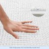 global sourcing subrtex bathroom rugs chenille bath rug soft short plush bath mat soft shower mat water absorbent shower mat quick dry machine washable(white,16" x 24") oem/odm services