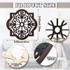 bulk purchase 3 pack rustic wood wall decor modern farmhouse geometric decor wall art farmhouse hanging decoration for living room bedroom home indoor outdoor office, 12 x 12 inch, brown trade price