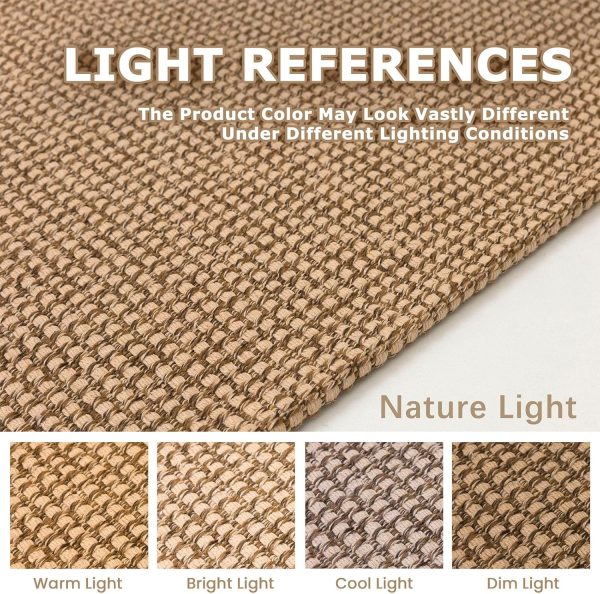 global sourcing kozyfly boho rugs for entryway 2x3 ft small area rugs washable rugs rubber backed front door rug cotton entrance rugs for front porch bathroom kitchen bedroom, tan/brown oem/odm services