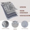 global sourcing 2x3 rug washable boho rug soft small area rug non-slip non-shedding faux wool vintage rug for door mat, kitchen, floor, entryway, powder room (grey and brown) oem/odm services