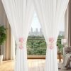 bulk purchase suq i ome 2 pieces of handmade artificial flower curtain holdbacks clips window drape twist tie backs for women, girls bedroom decorative draperies holdbacks (pink) factory discount
