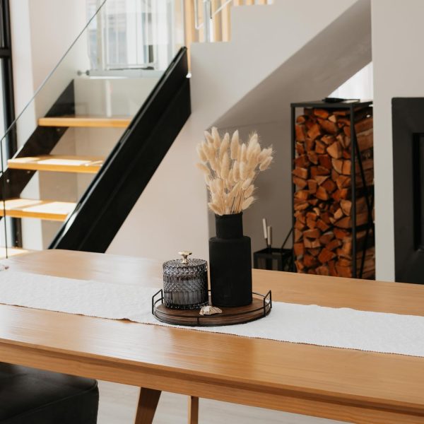 wholesale direct decorative wooden tray - beautiful coffee table tray that enhances any kitchen or living room - the perfect 11" round centerpiece for your seasonal home decorations bulk purchase at factory prices