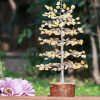 dropship from factory crocon seven chakra gemstone tree feng shui figurine money bonsai good luck reiki healing crystals balancing decoration ornament sculpture wealth prosperity table room decor gift size 10-12" mass production supply