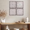bulk purchase tatuo 4 pcs wood wall art wall decor farmhouse wall decor for living room wooden decorative wood panels modern wall plaque for home kitchen dining room(brown, white,square) trade price