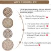 wholesale direct hanobe decorative serving tray round: farmhouse coffee table tray for ottoman boho wooden centerpiece rustic white washed mandala home decor living dining room kitchen counter display bulk purchase at factory prices