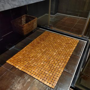 manufacturer direct hjjkkh bamboo bath mat with 23.6x35.4 inch,nature bamboo wooden bathroom mat,non slip and foldable floor shower bath mat for bathroom,bathtub,shower,sauna,hot tub trade price