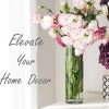 oem/odm services cys excel clear glass cylinder vase (h:12" d:4") | multiple size choices glass flower vase centerpieces | hurricane floating candle holder vase affordable bulk deals