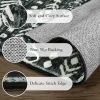 global sourcing lahome boho moroccan throw rug,washable black white 2x3 entryway rug non slip,low-pile soft bath mat rustic tribal kitchen farmhouse rugs for entry front door (2x3ft) oem/odm services