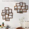 bulk purchase songmics collage picture frames, 4x6 picture frames collage for wall decor, 10 pack photo collage frame for gallery, multi family picture frame set, glass front, assembly required, rustic brown trade price