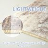 global sourcing iohouze small abstract area rug 2x3 ft entryway rug washable door mat indoor entrance, non slip throw rug, printed faux wool front door rug for foyer kitchen, beige brown oem/odm services