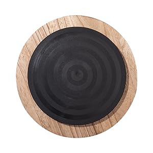 wholesale direct wood lazy susan organizer kitchen turntable for cabinet farmhouse bathroom decor round decorative tray for vanity, counter, sink, coffee table, 10 inch, brown bulk purchase at factory prices