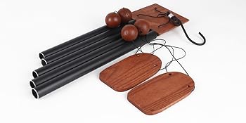 producer to buyer wind chimes for outside deep tone, 36in sympathy wind chimes outdoor clearance, gifts for mother's day and christmas, outdoor decor for garden, patio, yard（wood wind chime, black） discounted pricing