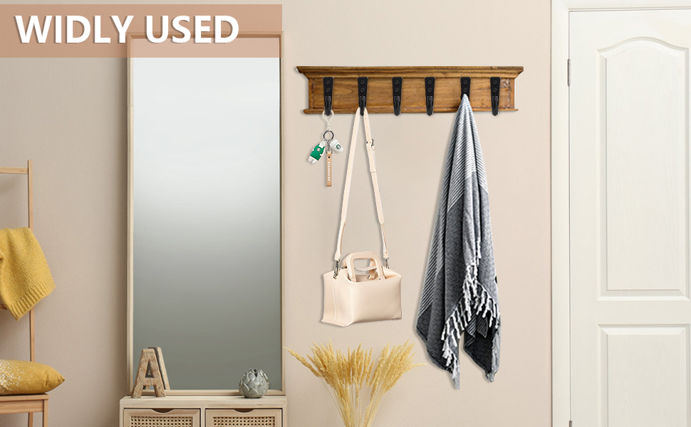 competitive pricing wodegift 5pcs large size wall hooks, heavy duty wall hooks for hanging, coat hooks for hanging, large size wall hooks, for hanging heavy duty pans, backpacks, coats and garage items (black hooks) one-stop wholesale