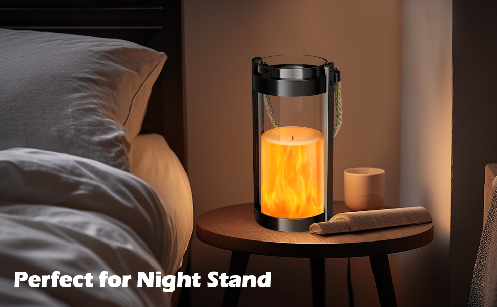 custom wholesale vintage lantern glass retro lantern led flickering flameless candle battery powered camping lamp hemp rope hanging lanterns non-solar light 2 pack oem/odm services