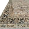 global sourcing loloi layla 9'-0" x 12'-0" area rug in olive/charcoal - thick area rug, soft area rug with, vintage inspired distressed design, low pile, non-shedding, easy clean, durable living room rug oem/odm services