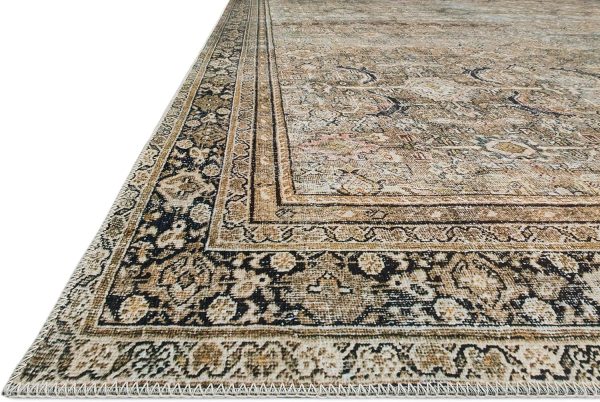 global sourcing loloi layla 9'-0" x 12'-0" area rug in olive/charcoal - thick area rug, soft area rug with, vintage inspired distressed design, low pile, non-shedding, easy clean, durable living room rug oem/odm services