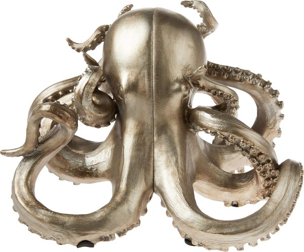 supplier direct creative co-op octopus shaped silver resin bookends (set of 2 pieces) wholesale prices