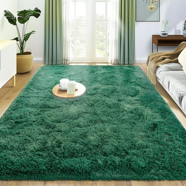 global sourcing small rugs for bedroom, 2x3 fluffy bedroom rug, soft fuzzy area rug for living room dorm, non slip shag rugs for girls boys bedroom, soft kids carpet, modern home decor aesthetic, dark green oem/odm services