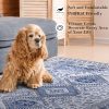 global sourcing area rug non-slip 2'x3' blue printed mini throw rugs washable low-pile entryway rug doormat for indoor front entrance kitchen bathroom bedroom living room nursery oem/odm services