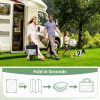 manufacturer direct genimo outdoor rug 5' x 8' waterproof for patios clearance, reversible plastic straw camping carpet, large area rugs mats for rv, picnic, backyard, deck, balcony, porch, beach, grey&white trade price