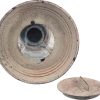custom wholesale stonebriar antique white metal votive candle lantern with handle oem/odm services