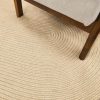 manufacturer direct 1.7x2.6 foot oval no shed jute rug natural fiber reversible collection chunky jute area rugs handmade bamboo entryway rug for high traffic areas in living room, bedroom kitchen outdoor trade price