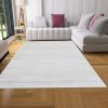 manufacturer direct antep rugs natural 6x9 indoor hand woven fiber jute area rug (off white, 6'7" x 9') trade price