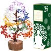 dropship from factory crocon seven chakra gemstone tree feng shui figurine money bonsai good luck reiki healing crystals balancing decoration ornament sculpture wealth prosperity table room decor gift size 10-12" mass production supply