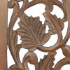 bulk purchase deco 79 wooden floral handmade home wall decor intricately carved acanthus wall sculpture, wall art 12" x 1" x 36", brown trade price