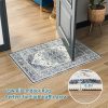 global sourcing dripex vintage collection washable area rug - 2x3 door mat small entryway rug distressed non-slip low-pile floor carpet for indoor front entrance kitchen bathroom living room bedroom oem/odm services