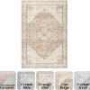 global sourcing small area rug 2x3,non slip neutral farmhouse washable entryway rug indoor,tan beige and light brown oem/odm services