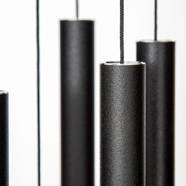 producer to buyer corinthian bells by wind river - 30 inch black wind chime for patio, backyard, garden, and outdoor decor (aluminum chime) made in the usa discounted pricing