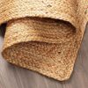 manufacturer direct kema jute braided area rug, 4x6 feet (48x72 inches) - rustic vintage braided reversible rectangular rug, shag rugs for bedroom, jute kitchen rug, living room rugs, floor rug trade price