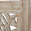 bulk purchase deco 79 mango wood floral handmade home wall decor intricately carved arabesque wall sculpture, wall art 12" x 1" x 36", cream trade price