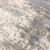 manufacturer direct pasargad home mirage bamboo silk abstract area rug - hand-loomed grey/blue rugs for living room, bedroom, home, 5' 0" x 8' 0" trade price