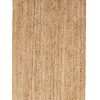 manufacturer direct superior hand woven natural fiber reversible high traffic resistant braided jute area rug, 3' x 5' trade price