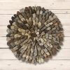 bulk purchase creative co-op round driftwood wall décor trade price