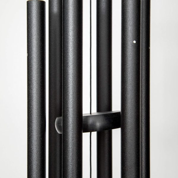 producer to buyer corinthian bells by wind river - 30 inch black wind chime for patio, backyard, garden, and outdoor decor (aluminum chime) made in the usa discounted pricing