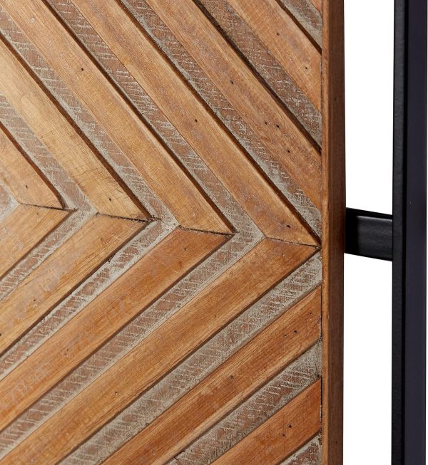 bulk purchase deco 79 wooden geometric home wall decor linear carved wall sculpture with black frame, set of 2 wall art 32"w, 12"h, brown trade price