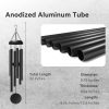 producer to buyer windchimes outdoors, 32 inches deep tone metal wind chimes with 6 thickened aluminum tubes, wind chimes for outside, memorial wind chimes best gift for mom grandma women, black discounted pricing