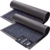 global sourcing sierra concepts front door mat welcome floor mats - entryway indoor outdoor entrance doormat, patio, porch, muddy shoe, inside outside low profile, 30x17 inches, 2-pack gray oem/odm services