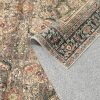 global sourcing 2x3 washable area rug brown vintage distressed entryway kitchen non slip low pile throw rug living room bedroom indoor doormat small soft carpet for entrance dining room bathroom oem/odm services