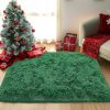 global sourcing small rugs for bedroom, 2x3 fluffy bedroom rug, soft fuzzy area rug for living room dorm, non slip shag rugs for girls boys bedroom, soft kids carpet, modern home decor aesthetic, dark green oem/odm services