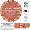 manufacturer direct 4' round handwoven jute chindi area rug - colorful boho rugs for living room - hand braided multicolor bohemian rug for farmhouse, bedroom, dining room, classroom, hallway, kitchen, office trade price