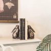 supplier direct creative co-op decorative resin rabbit bookends, bronze, set of 2 wholesale prices