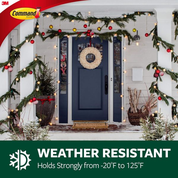 competitive pricing command outdoor large bronze hooks, holds up to 5 lb, 3 hooks and 4 command strips, damage free hanging wall hooks for hanging christmas decorations with weather resistant strips one-stop wholesale
