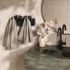 competitive pricing umbra picket wall-mounted coat rack rail hook with 5 retractable wood pegs – modern, space-saving storage organizer, black one-stop wholesale