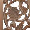 bulk purchase deco 79 wooden floral handmade home wall decor intricately carved acanthus wall sculpture, wall art 12" x 1" x 36", brown trade price