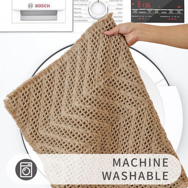 global sourcing bathroom floor mat,boho bath mat,super absorbent bath mat,bathroom rugs non slip washable, quick dry shower mats, ultra soft bath mat towel,brown,18"*30" oem/odm services