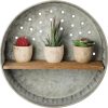 factory direct primitives by kathy 38024 distressed wall shelf, metal and wood volume discount